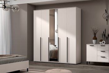 Шкаф 2000 мм Норден с зеркалом (Зарон) в Асбесте - asbest.mebel-e96.ru