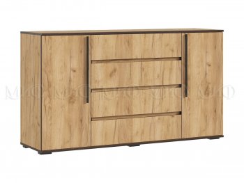 Комод 2 двери 4 ящика (1600) Норд, крафт (Миф) в Асбесте - asbest.mebel-e96.ru