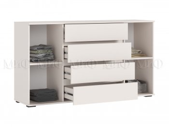 Комод 2 двери 4 ящика (1600) Норд, кашемир (Миф) в Асбесте - asbest.mebel-e96.ru