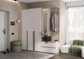 Прихожая Норд+Шкаф 1200, крафт серый/кашемир (Миф) в Асбесте - asbest.mebel-e96.ru