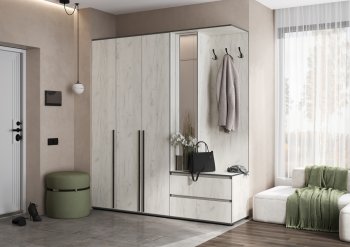 Прихожая Норд+Шкаф 1200, крафт белый (Миф) в Асбесте - asbest.mebel-e96.ru
