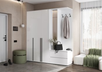 Прихожая Норд+Шкаф 1200, белый (Миф) в Асбесте - asbest.mebel-e96.ru