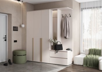 Прихожая Норд+Шкаф 1200, кашемир (Миф) в Асбесте - asbest.mebel-e96.ru