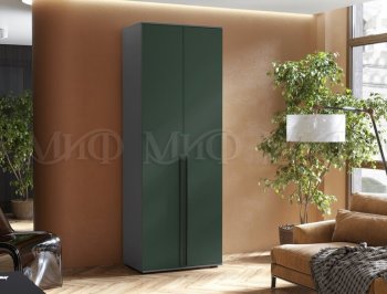 Шкаф 800 мм 2-х ств. Норд графит/изумруд (Миф) в Асбесте - asbest.mebel-e96.ru