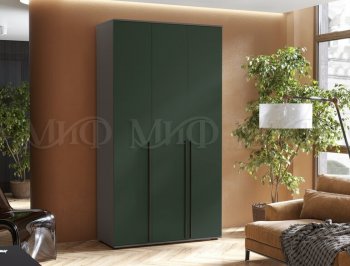 Шкаф 1200 мм 3-х ств. Норд графит/изумруд (Миф) в Асбесте - asbest.mebel-e96.ru