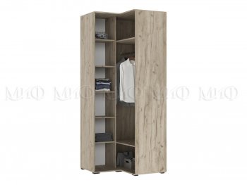 Шкаф угловой Норд крафт серый/кашемир (Миф) в Асбесте - asbest.mebel-e96.ru