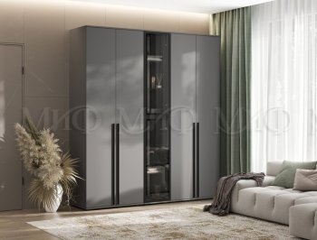 Шкаф Норд+ пенал со стеклом (Миф) в Асбесте - asbest.mebel-e96.ru