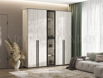 Шкаф Норд+ пенал со стеклом (Миф) в Асбесте - asbest.mebel-e96.ru