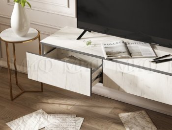 Стенка Норд-2 дуб крафт белый (Миф) в Асбесте - asbest.mebel-e96.ru