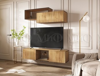 Стенка Норд-1 дуб крафт (Миф) в Асбесте - asbest.mebel-e96.ru