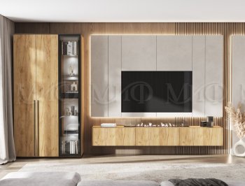 Стенка Норд дуб крафт (Миф) в Асбесте - asbest.mebel-e96.ru