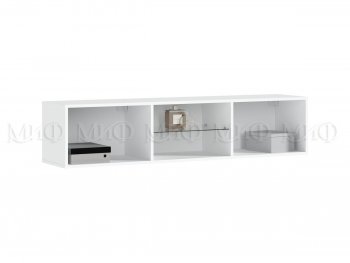 Стенка Норд-1 белый глянец (Миф) в Асбесте - asbest.mebel-e96.ru