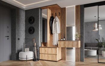 Прихожая+Тумба с зеркалом Норд (Миф) в Асбесте - asbest.mebel-e96.ru