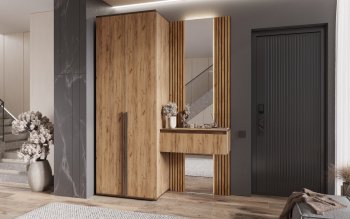 Шкаф 800+Тумба с зеркалом Норд (Миф) в Асбесте - asbest.mebel-e96.ru