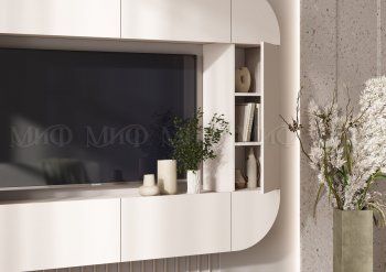 Стенка Норд (Зона ТВ), кашемир (Миф) в Асбесте - asbest.mebel-e96.ru