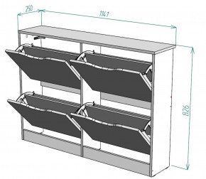 Обувница W12 (Белый) в Асбесте - asbest.mebel-e96.ru