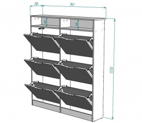 Обувница W18 (Белый) в Асбесте - asbest.mebel-e96.ru