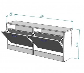 Обувница W19 (ДВ) в Асбесте - asbest.mebel-e96.ru