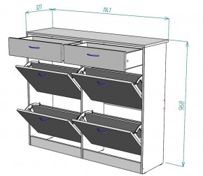 Обувница W25 (Белый) в Асбесте - asbest.mebel-e96.ru