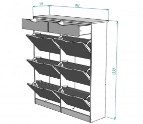 Обувница W28 (Белый) в Асбесте - asbest.mebel-e96.ru