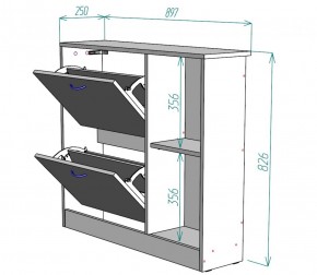 Обувница W29 (Белый) в Асбесте - asbest.mebel-e96.ru