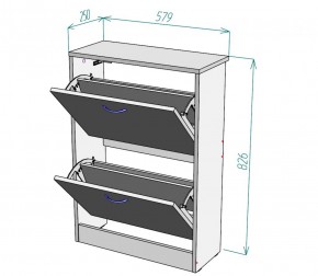 Обувница W3 (Белый) в Асбесте - asbest.mebel-e96.ru