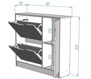 Обувница W32 (Белый) в Асбесте - asbest.mebel-e96.ru