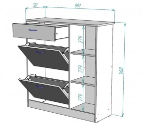 Обувница W33 (ДМ) в Асбесте - asbest.mebel-e96.ru