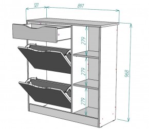 Обувница W34 (Белый) в Асбесте - asbest.mebel-e96.ru