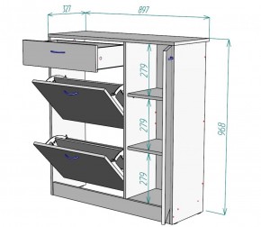 Обувница W35 (Белый) в Асбесте - asbest.mebel-e96.ru