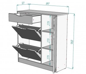 Обувница W36 (Белый) в Асбесте - asbest.mebel-e96.ru