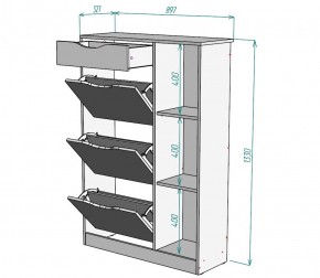 Обувница W42 (Белый) в Асбесте - asbest.mebel-e96.ru