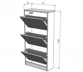 Обувница W7 (ДМ) в Асбесте - asbest.mebel-e96.ru