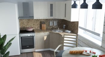 Кухонный гарнитур Ольга оптима 2 1500х1300 мм (Герда) в Асбесте - asbest.mebel-e96.ru