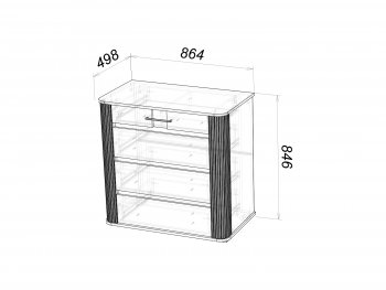 Комод Ольга-2 в Асбесте - asbest.mebel-e96.ru