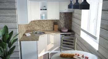 Кухонный гарнитур Ольга оптима 4 1400х2000 мм (Герда) в Асбесте - asbest.mebel-e96.ru