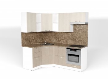 Кухонный гарнитур Ольга оптима 4 1400х2000 мм (Герда) в Асбесте - asbest.mebel-e96.ru
