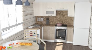Кухонный гарнитур Ольга прайм 2 1300х2100 мм (Герда) в Асбесте - asbest.mebel-e96.ru