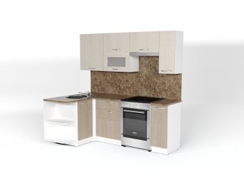 Кухонный гарнитур Ольга прайм 2 1300х2100 мм (Герда) в Асбесте - asbest.mebel-e96.ru