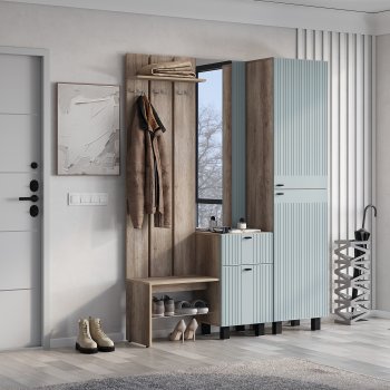 Прихожая Олива ПР-04 шарли бриз (БТС) в Асбесте - asbest.mebel-e96.ru