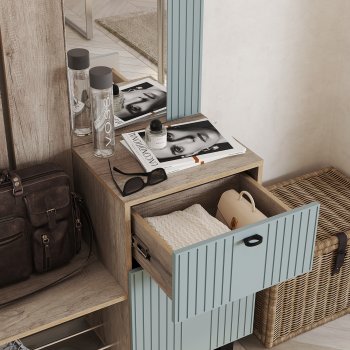 Прихожая Олива комп.1 шарли бриз (БТС) в Асбесте - asbest.mebel-e96.ru