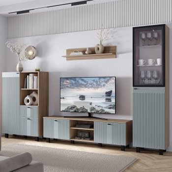 Тумба под ТВ Олива ТБ-09 шарли бриз (БТС) в Асбесте - asbest.mebel-e96.ru