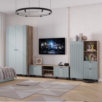 Стенка Олива комп.3 шарли бриз (БТС) в Асбесте - asbest.mebel-e96.ru
