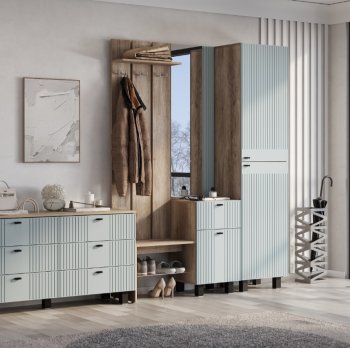 Прихожая Олива шарли бриз софт, модульная (БТС) в Асбесте - asbest.mebel-e96.ru