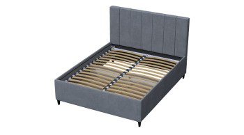 Кровать с ПМ Оливия Серый (Лин) в Асбесте - asbest.mebel-e96.ru