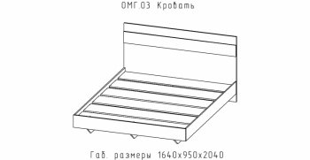 Кровать Омега (АстридМ) в Асбесте - asbest.mebel-e96.ru