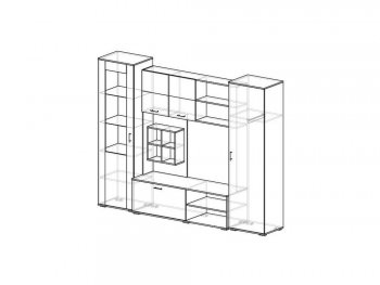 Стенка Оскар ясень шимо (Эра) в Асбесте - asbest.mebel-e96.ru