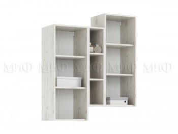 Стенка Оскар крафт белый/графит (Миф) в Асбесте - asbest.mebel-e96.ru