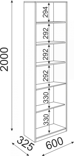 Библиотека Остин Модуль 05 (Риннер) в Асбесте - asbest.mebel-e96.ru