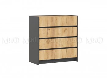 Спальный гарнитур Остин крафт/графит, модульный (Миф) в Асбесте - asbest.mebel-e96.ru
